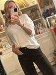 Brown cord pocket Jean