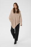 Cream natural Holiday poncho