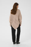 Cream natural Holiday poncho