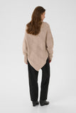 Cream natural Holiday poncho