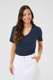 Cream Basic NAIA Tee Ink