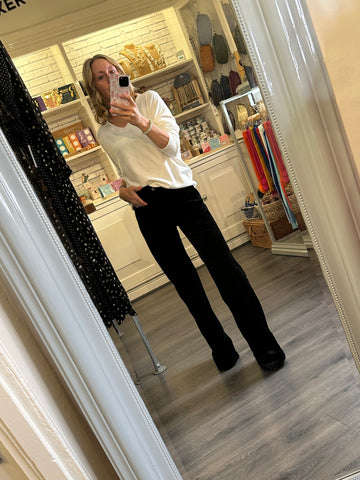 Black cord pocket Jean