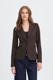 Kate Jacquard Blazer Brown herringbone