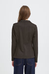 Kate Jacquard Blazer Brown herringbone