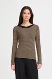 Stripe autumn knit
