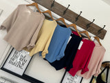 frill sleeve knit