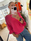 frill sleeve knit