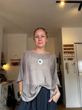 Throwover knit