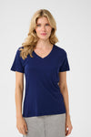 Naia basic tee v neck navy