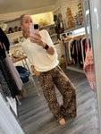 Ichi Leopard trouser