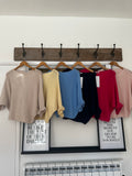 frill sleeve knit