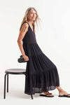 Tiered black Compania dress