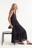 Tiered black Compania dress
