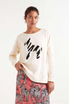 Zebra cream sweat
