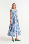 Blue and White Island dress