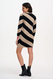 Striped knitted dress