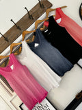 Cotton lace trim vest