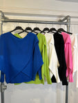 Knitted Crossover Batwing