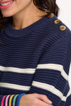 Sugarhillstripe cuff knit