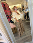 Autumn leopard palazzo
