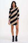 Striped knitted dress