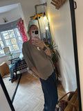 Throwover knit