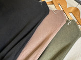 3/4 fluted sleeve batwing knit