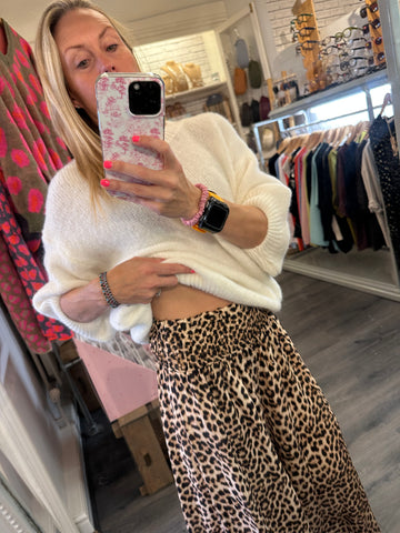 Autumn leopard palazzo
