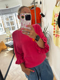 frill sleeve knit