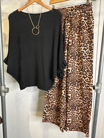 Ichi Leopard trouser