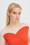 SO25Heart knit coral