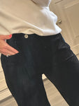 Black cord pocket Jean
