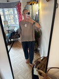 Throwover knit