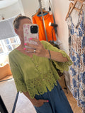Button through daisy crochet top