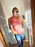Cotton lace trim vest