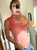 Cotton lace trim vest