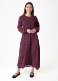 Shirred dot dress one size