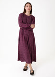 Shirred dot dress one size