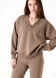 Luxe feel loungewear top