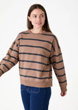 Stripe easy sweat
