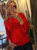 Red mopaz knit