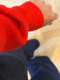 Red mopaz knit