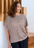 Short sleeve sequin tee