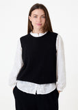 Lurex cashmere feel vest