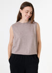 Lurex cashmere feel vest