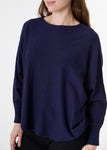 Cashmere feel lurex knit