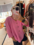 Cheesecloth Button Easy Top