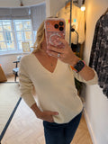 cream Ichi knit