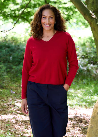 Fitted v neck knit Dreams