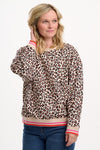 Eadie relaxed stone leopard sweatshirt